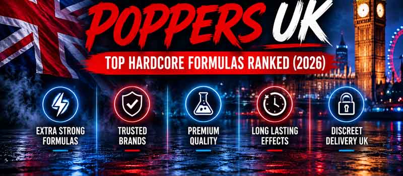 Top hardcore formulas ranked in the Best Strong Poppers UK guide