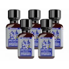 5 Bottles of 24ml Amsterdam Platinum Leather Cleaner Poppers 