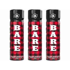 3 Bottles of 24ml Bare Tall Leather Cleaner Poppers 