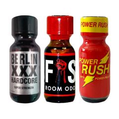 Berlin XXX 25ml-Fist 25ml-Power Rush 25ml - 3 Pack Multi