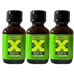 Chemical X Pentyl Poppers - 24ml - 3 Pack