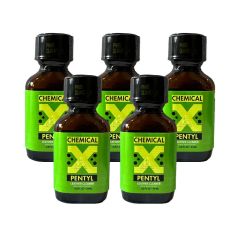 Chemical X Pentyl Poppers - 24ml - 5 Pack