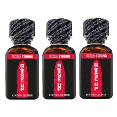 Rise Up Leather Cleaner Pentyl Poppers - 25ml Ultra Strong - 3 Pack