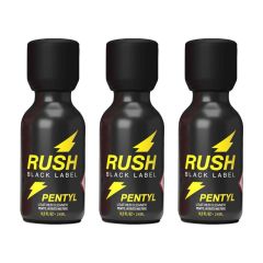 Rush Black Label Pentyl Poppers - 24ml - 3 Pack