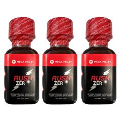 Rush Zero ISO Amyl Leather Cleaner Poppers - 25ml - 3 Pack