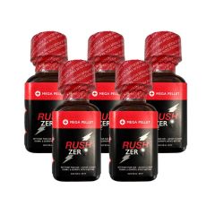 Rush Zero ISO Amyl Leather Cleaner Poppers - 25ml - 5 Pack