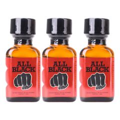 3 Pack of 24ml All Black Leather Cleaner Poppers 