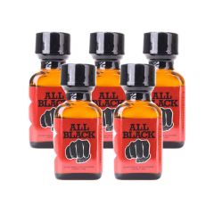 5 Pack of 24ml All Black Leather Cleaner Poppers