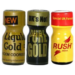 Liquid Gold-Pure Gold-Rush- 3 Pack Multi
