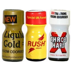 Liquid Gold-Rush-Throb Hard - 3 Pack Multi