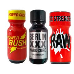 Power Rush 25ml-Berlin-Raw 3 Pack Multi