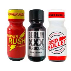 Power Rush 25ml-Berlin-Red Bullet - 3 Pack Multi