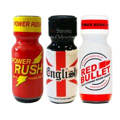 Power Rush 25ml-English-Red Bullet - 3 Pack Multi