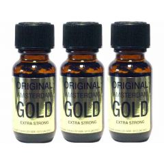 3 bottles of Original Amsterdam Gold Aroma - 25ml Extra Strong
